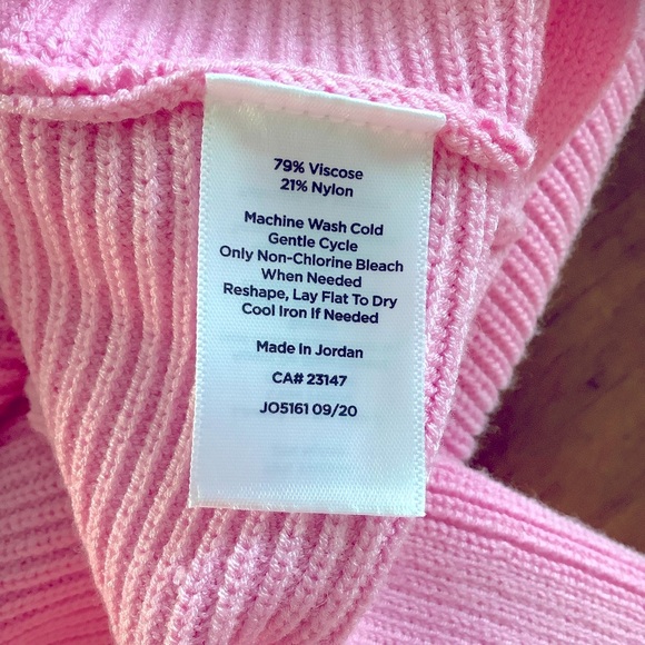 Talbots Plus NWT Soft Pink Ribbed Knit Top, Size 1X - Picture 5 of 5